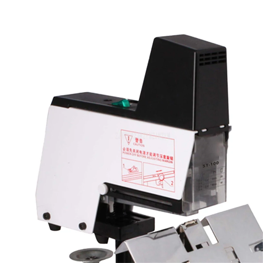 A3 الكهربائية شقة/السرج دباسة آلة الخياطة ل العالمي 6 ملليمتر 8 ملليمتر ستابلز الموثق ورقة التجليد آلة ST-100 800 واط
