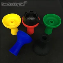 1 шт Силиконовая чаша 5 цветов и 1 шт держатель для угля черный скраб с одной ручкой аксессуары для кальяна лотоса для кальяна калоу