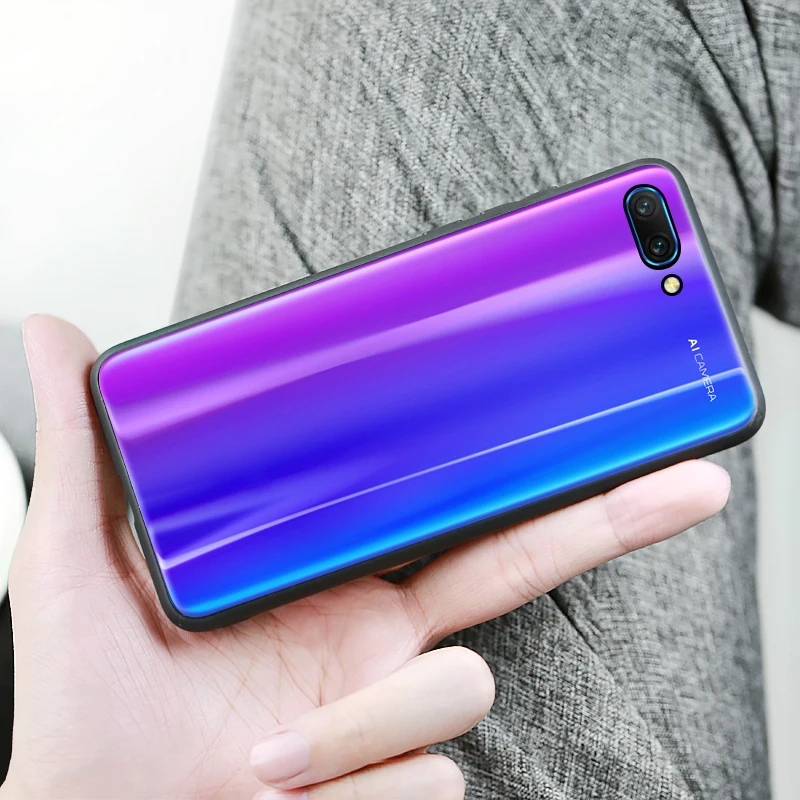 Стеклянный чехол CHYI с бликовым покрытием для Huawei P20 Pro задняя крышка оригинальный