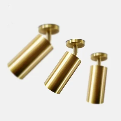 Us 35 93 22 Off Nordic Light Luxury Brass Spotlight Led Ceiling Lamp Living Room Background Wall Clothing Shop Aisle Gu10 85 265v In Ceiling Lights