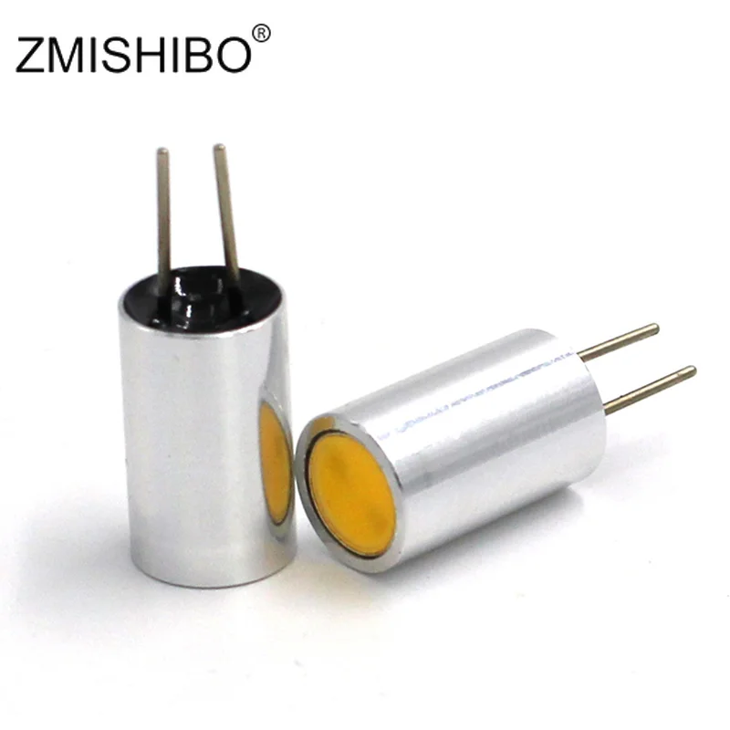 Zmisibo 5 шт./лот супер яркий COB LED G4 лампа DC12V/AC DC12V диммируемая мини из нержавеющей