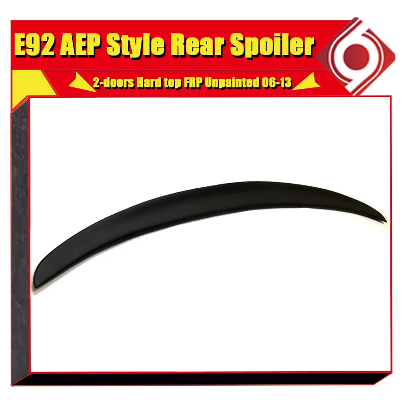 Для BMW E92 P Style High kick duckbill FRP Неокрашенный спойлер багажника КРЫЛО 3 серии 320i 335i 328i 335d