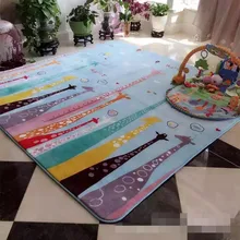 80*185 см Прекрасный Жираф детский коврик мультфильм коврик и ковер для дома гостиной мягкий теплый Tapeta дети прикроватный коврик напольный коврик