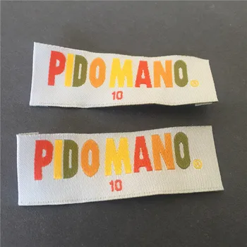 

Factory Price Custom private brand woven labels woven tags with sizes on