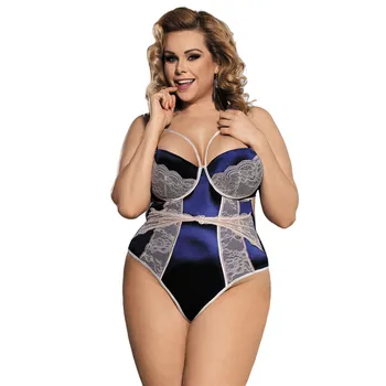 

Body Suits for Women Sexy Blue Skinny Sexy Erotic Teddies Steel Ring Push Up Teddy Lingeries Lace Backless Bodysuit RW80188P