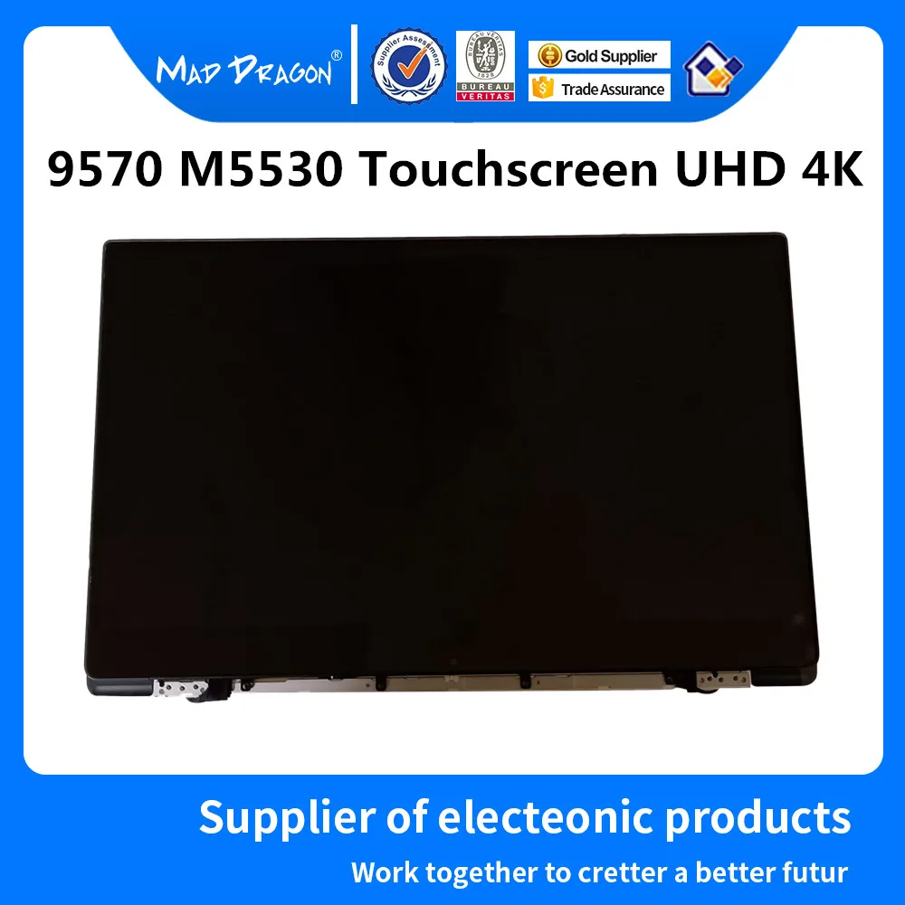MAD DRAGON Brand Laptop new 15.6 Touchscreen UHD 4K LCD Display Assembly Silver For Dell XPS15 9570 Precision M5530 A17AA6 JXF32 |