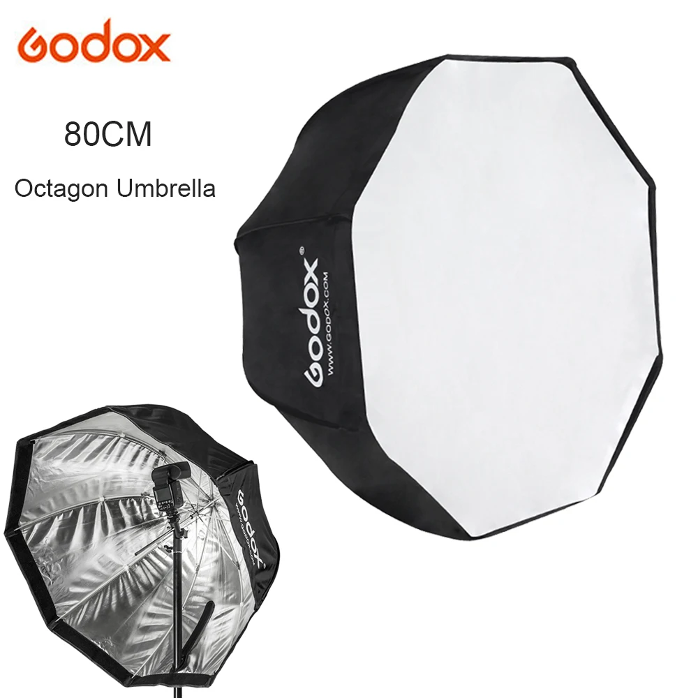 

Godox 80cm 31.5in Portable Octagon Umbrella Flash Softbox Studio Reflector For Camera Photo Speedlite