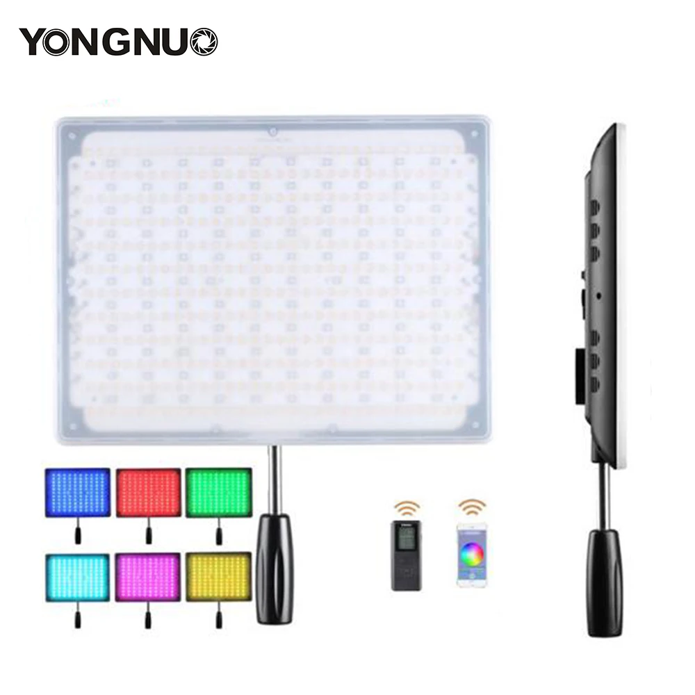 YONGNUO YN600 RGB светодиодный светильник для видео/фото с регулируемой цветовой температурой 3200 K-5500 K для зеркальных камер беспроводной пульт дистанционного управления Bluetooth