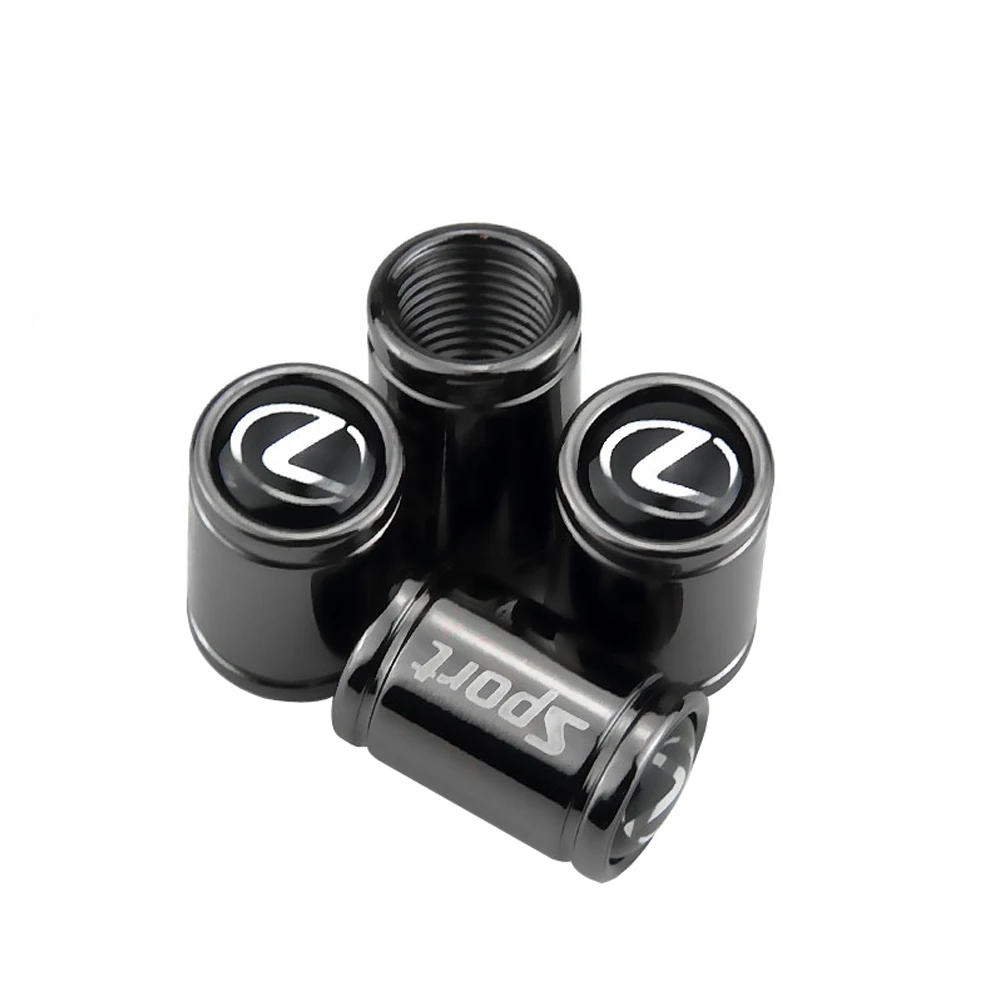 

Tire Valve Stem Caps Rim Cover for Lexus GS300 GS350 RX300 RX330 IS200 IS250 GX470 CT 200H NX200 GS400 Car Wheel Styling 4pcs