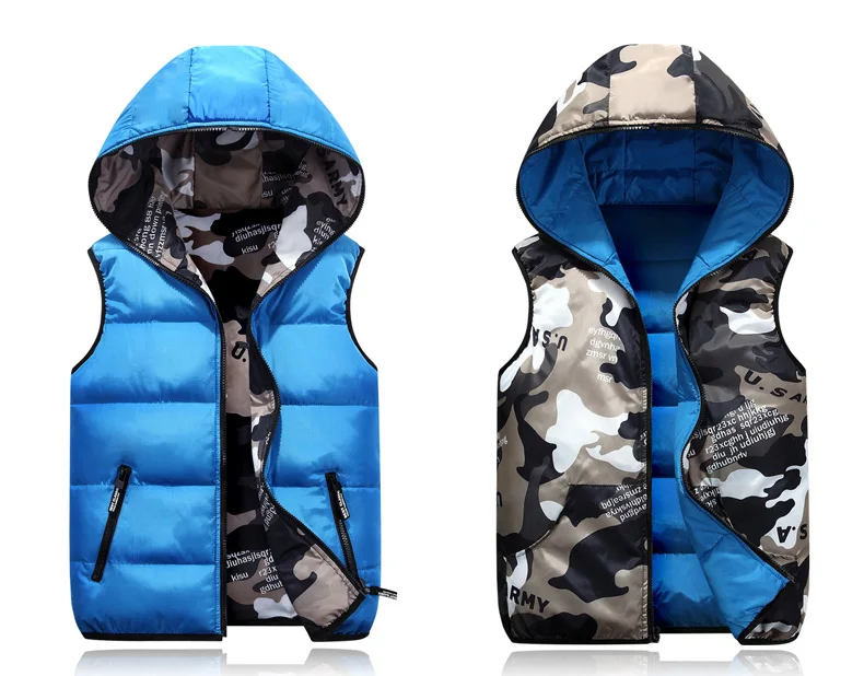 Speed Hiker осенне-зимний жилет для мужчин с обеих сторон одежда утолщенная теплая с хлопковой подкладкой с капюшоном Камуфляжный жилет с рисунком M-4XL