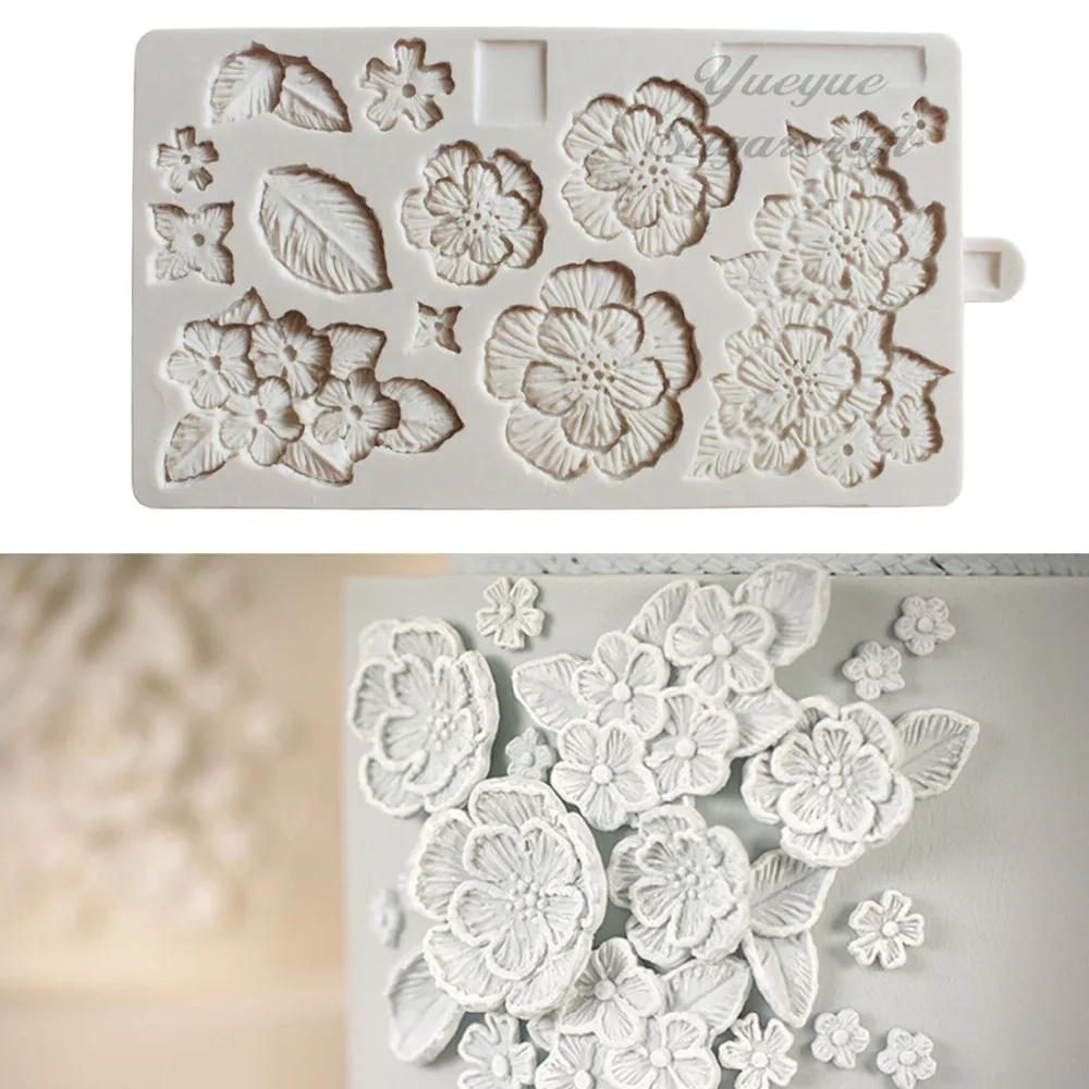 

Yueyue Sugarcraft Flower silicone mold fondant mold cake decorating tools chocolate gumpaste mold