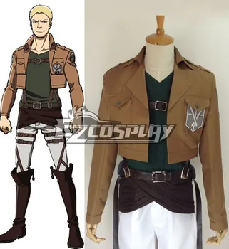 

Japanese Anime Outfit Attack on Titan Reiner Braun Crops Cosplay Costume E001
