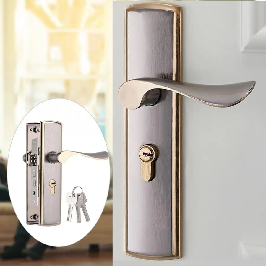 

Durable Aluminum Door Lock for Home Security Anti-Theft Indoor Bedroom Living Room