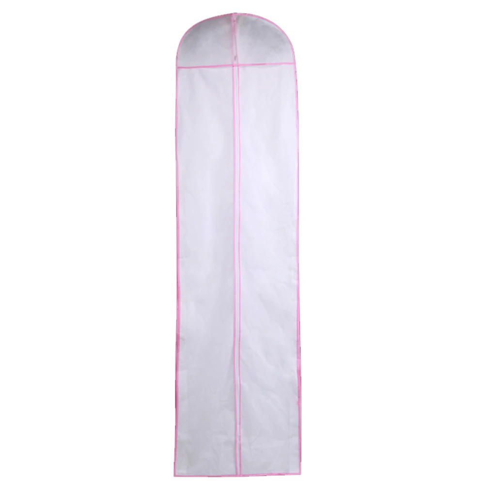 150/180 см длинный высококачественный Длинный Шлейф Свадебное платье мешок-Пыльник вечернее платье пылезащитный чехол сумка для хранения свадебной одежды