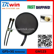 GPS 3G Combo Antenna- GM123, (100pcs/ Lot), External GPS 3G/GSM Navigation Antenna, SMA Connector, 3m cable