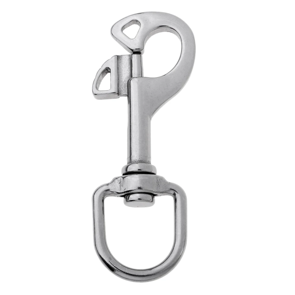 Marine Grade 316 Stainless Steel Scuba Diving Swivel Eye Bolt Snap Spring Hook Buckle Clip Clasp