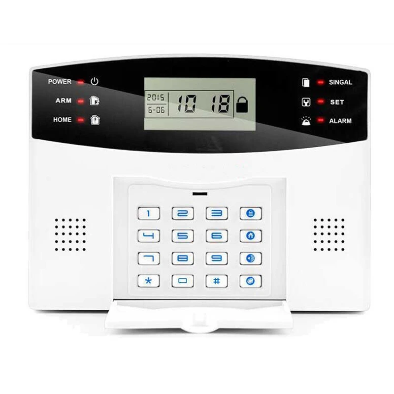 

Home Security GSM Alarm systems Metal Remote Control Voice Prompt Wireless door sensor LCD Display Wired Siren Kit SIM SMS Alarm