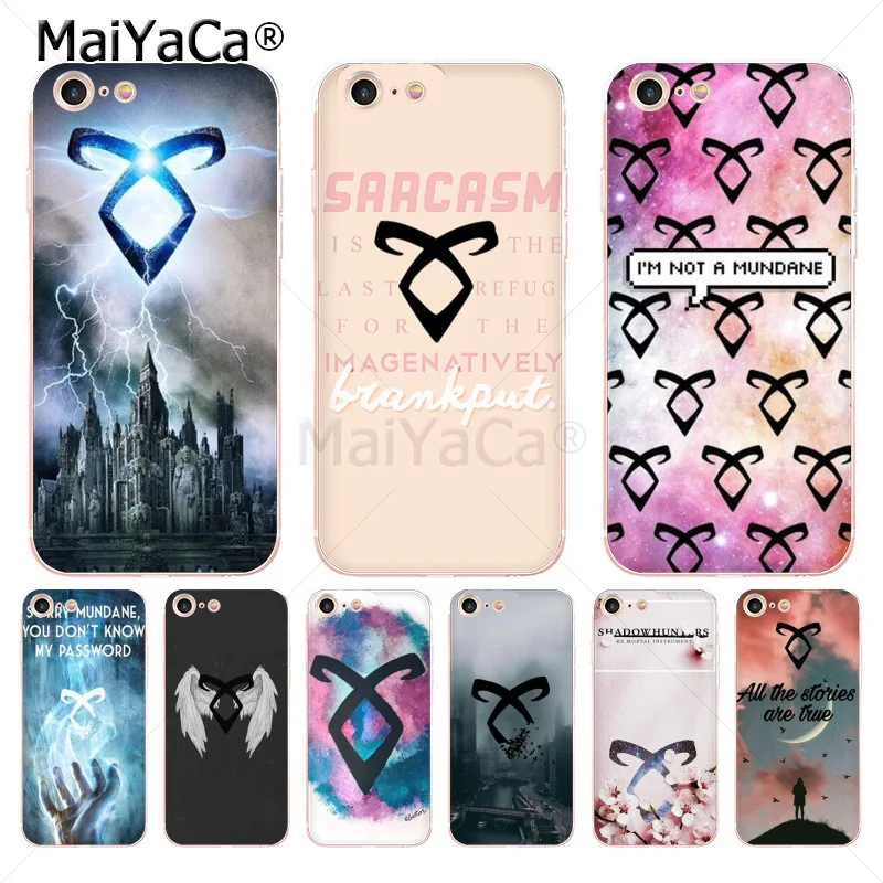 MaiYaCa shadowhunters Высокое качество классические аксессуары для телефона чехол iPhone 8 7 6