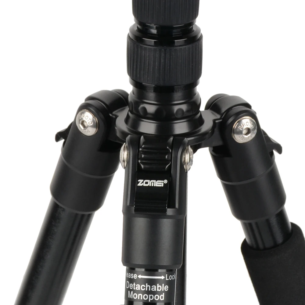  New ZOMEI Q666 Professional Aluminium Alloy Tripod Kit Monopod Ballhead For Travel DSLR Camera Ligh