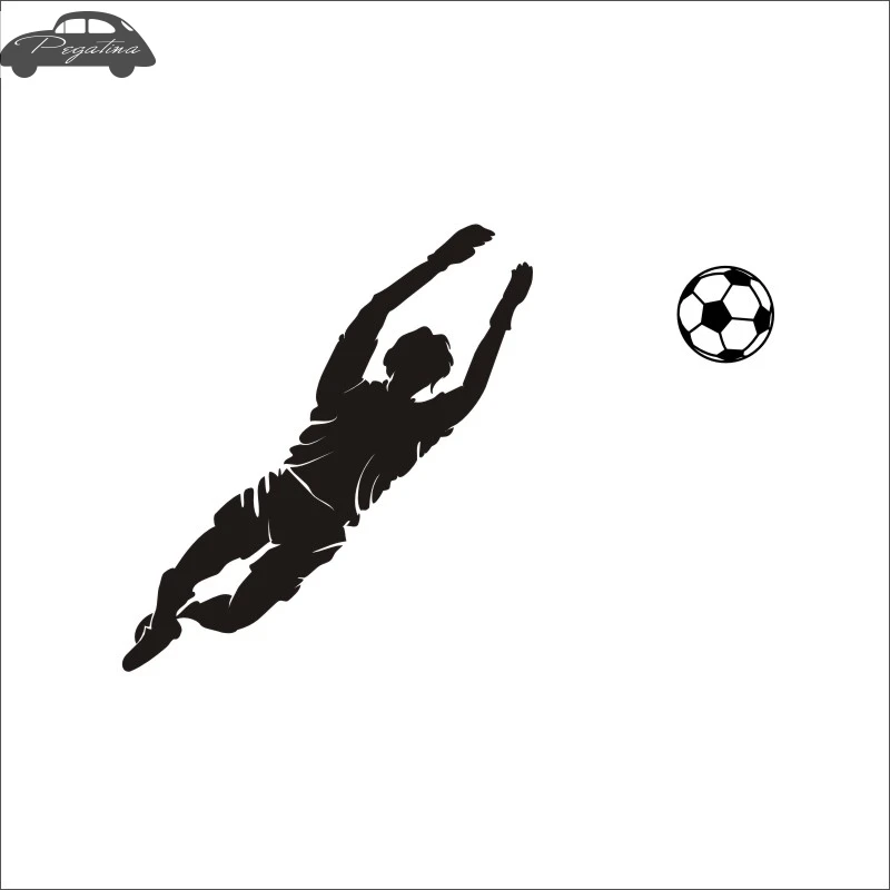 Football Goalkeeper Player Sticker Sports Soccer Car Decal Helmets Kids Room Name Posters Vinyl Wall Decals Football Sticker