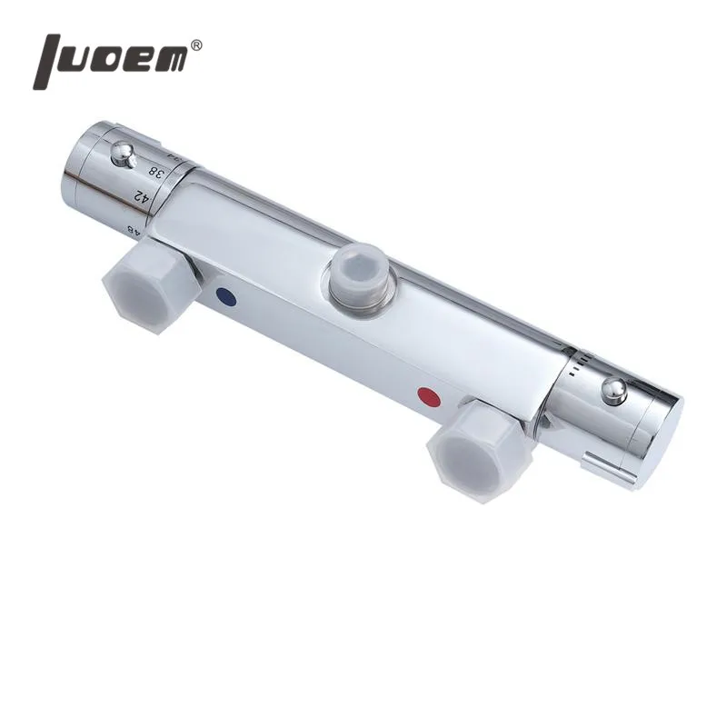 

LUOEM Round Modern Copper Thermostatic Bar Mixer Shower Valve Round Outlet