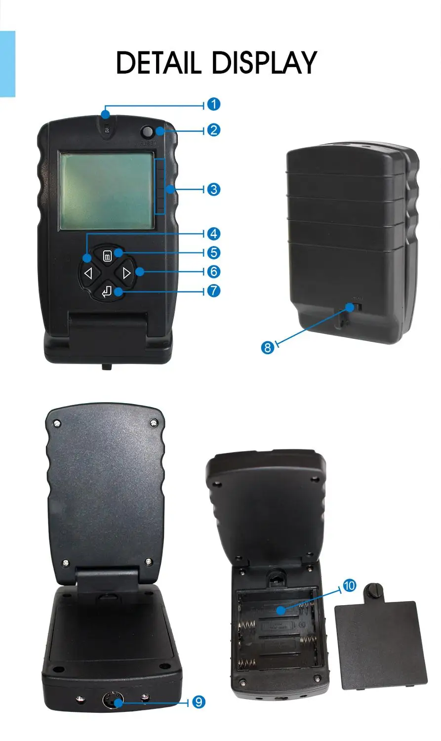  Russian Manual100ft Portable Sonar Fish Finders Fishing lure Echo Sounder Fishing Finder FF717