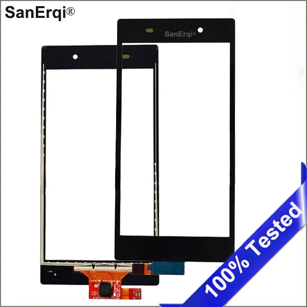 SanErqi 10 шт. 5,0 ''Сенсорный экран для sony Xperia Z1 L39 L39H C6902 C6903 Сенсорный экран планшета Сенсор Панель спереди Стекло объектив