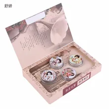 ShuYan SYCZ-127 4 pcs Floral Doce Parfume Fragrância Bálsamo Perfumes Sólidos Para As Mulheres E Fragrâncias Desodorante Fragrância Top Venda