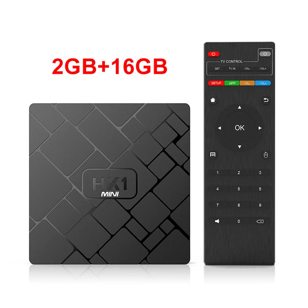 Android 9,0 Smart tv Box RK3229 четырехъядерный 2 Гб 16 Гб HK1 мини 2,4 ГГц Wifi H.265 4K HD Google плеер магазин телеприставка медиаплеер - Цвет: 2GB16GB