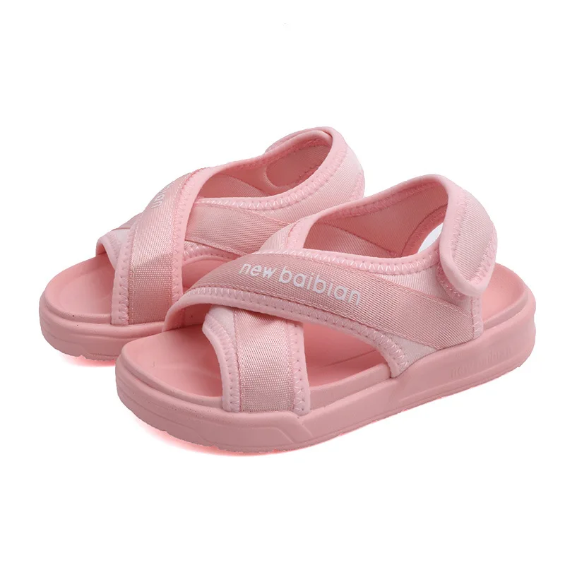 Детские сандалии мода крест обувь для мальчиков пляжные туфли для девочек Лето г. стиль