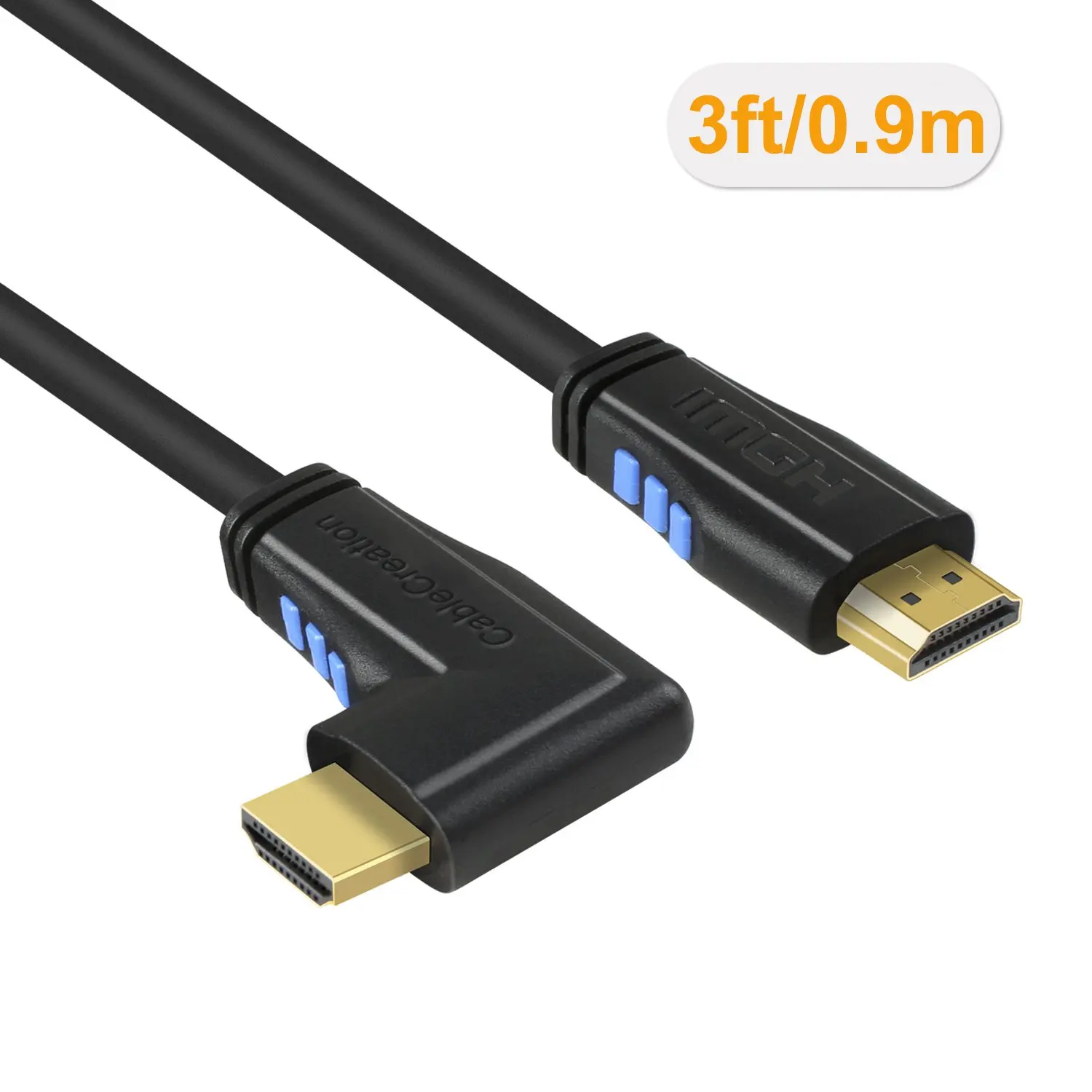 HDMI кабель, JORINDO правый угол 270 градусов вертикальный правый 4K HDMI 2,0 кабель, поддержка 4K Ultra HD, Ethernet, Канал возврата звука