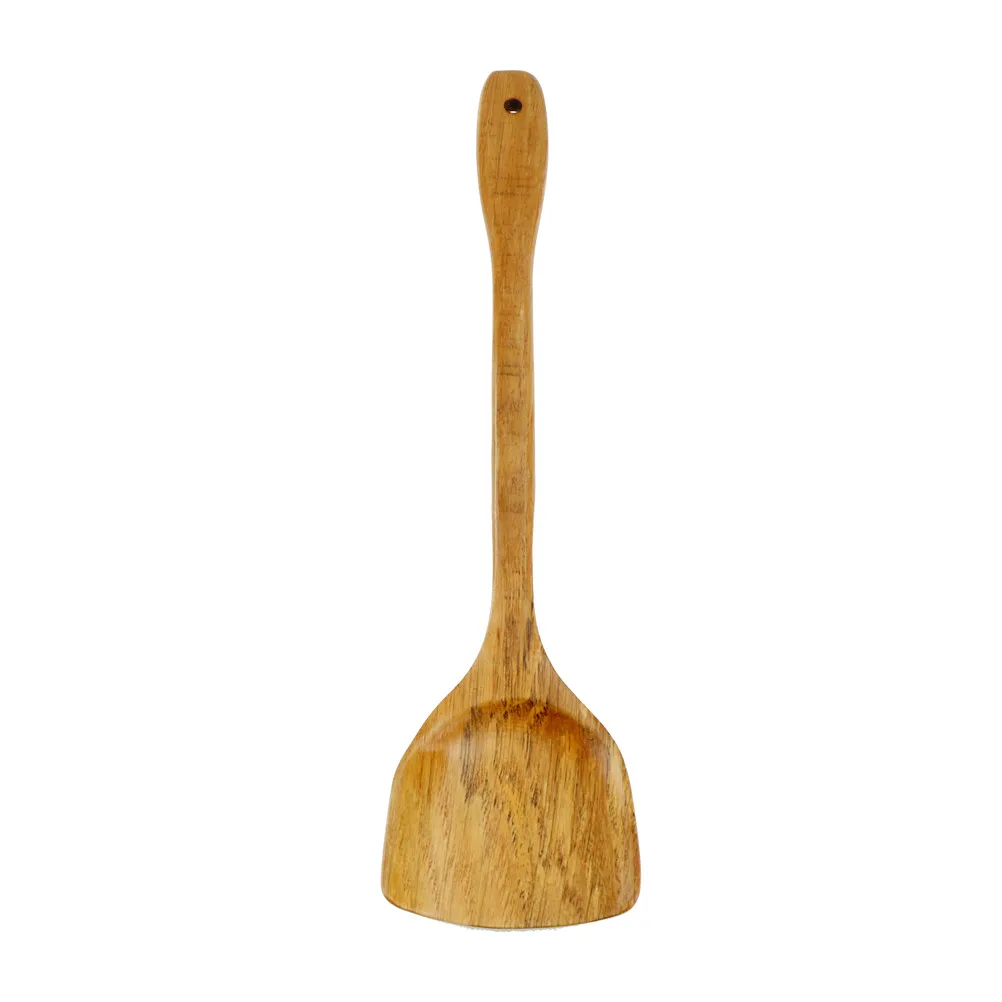 wooden shovel Spatula Spoon Mixing Holder Cooking Utensils Wooden Kitchenware Cooking Set with Long Handle Slotted spatula