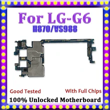 Разблокированная материнская плата для LG G6 H870 VS988 материнская плата, сменная материнская плата для LG G6 с полным чипом