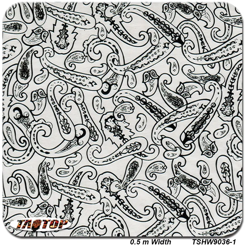 

TSHW9036-1 0.5m *2M Popular black transparent flower hydro dipping pva film hydrographic film water transfer printing film