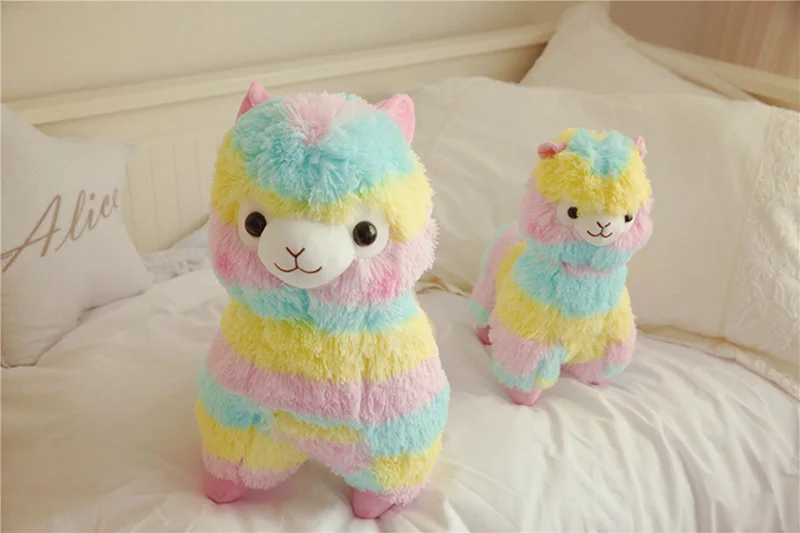 1pcs 35cm 50cm Rainbow Alpaca Plush Sheep Toy Japanese Soft Plush Alpacasso Baby Plush Stuffed Animals Alpaca Gifts (4)