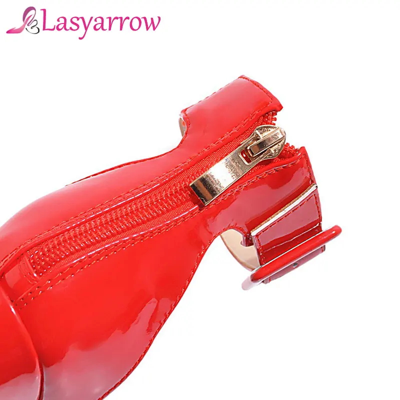 Босоножки Lasyarrow женские на высоком каблуке пикантные туфли платформе и шпильке
