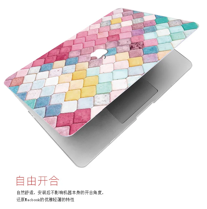 Пластиковый чехол для ноутбука клавиатуры только 2018 нового Alppe Macbook 13Air с Reitna Touch ID