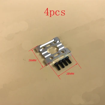 

4PCS CNC Aluminum Alloy 450PRO Spare Parts Motor Mount Fixture Base Fixed Seat Holder for Helicopter RC Model Accessories