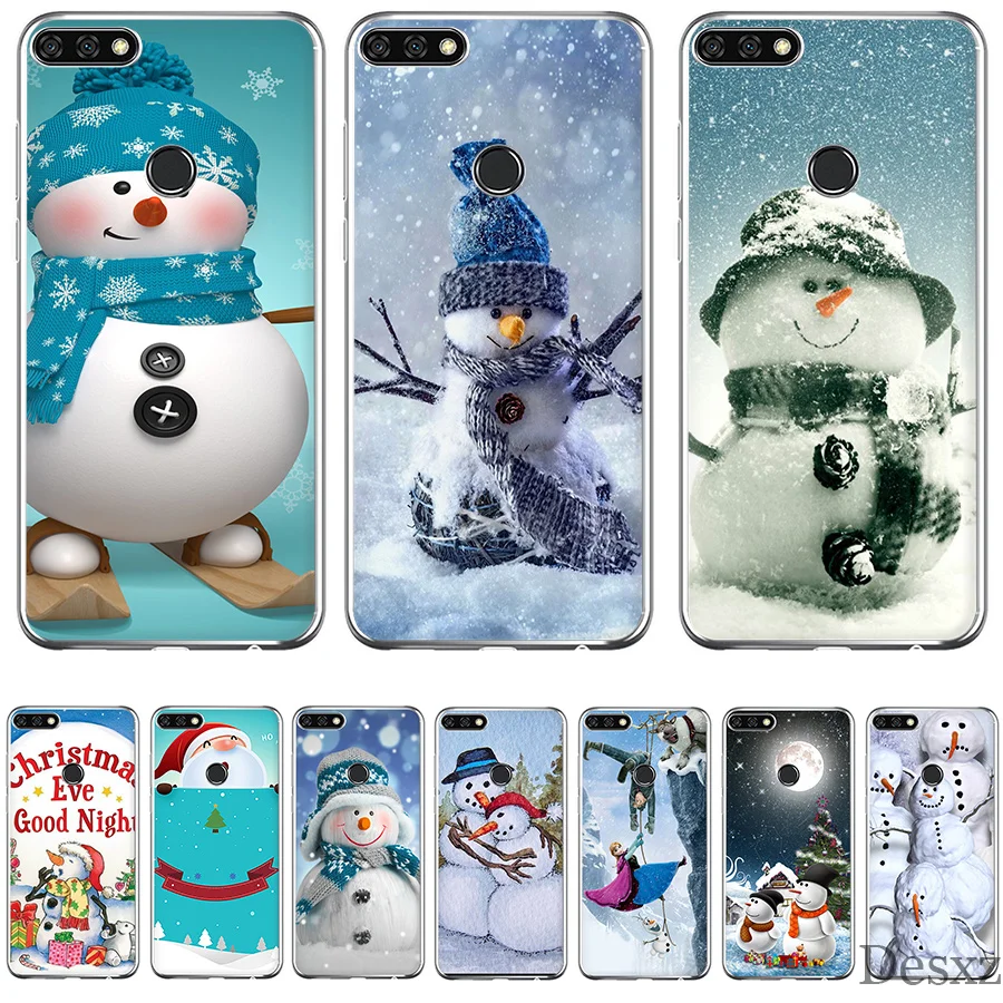 Gerleek Снеговик чехол для Huawei P10 P20 P9 P8 Pro Lite Mini плюс P Smart | Мобильные телефоны и