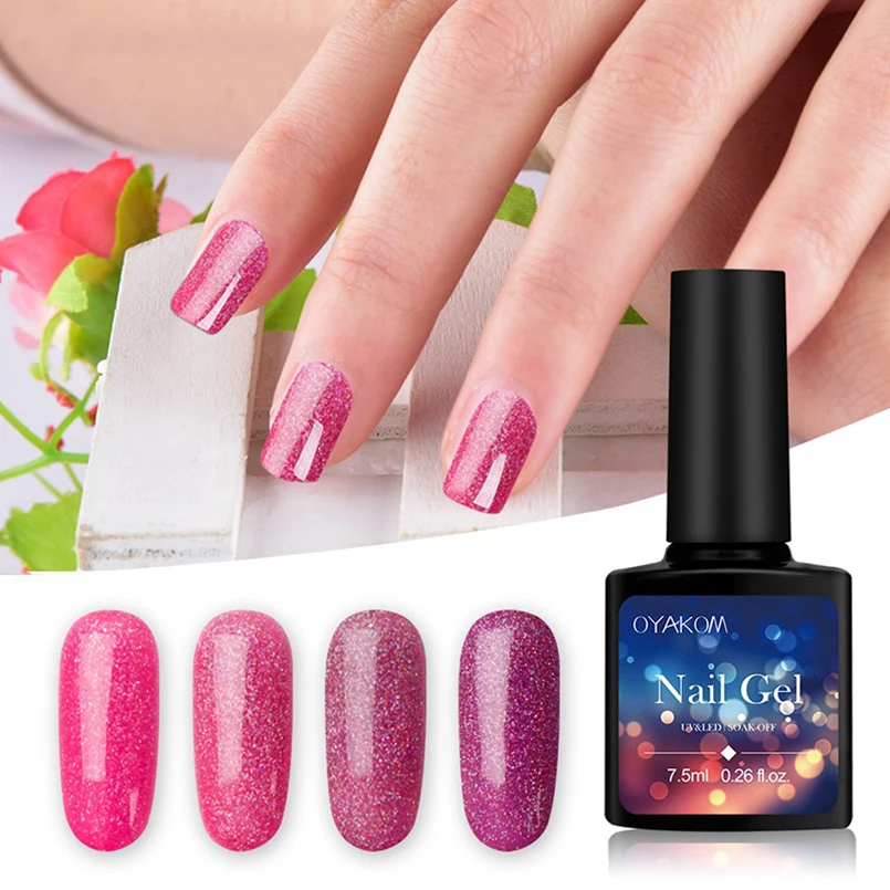 

Glitter Shimmer Gel for Nails Professional Nail Art Design Gel Nail Polish Soak-off UV&LED Gel Manicure Varnishs Nail Polish