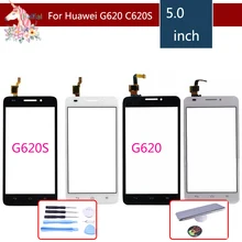 5," для huawei Ascend G620 G620S ЖК сенсорный экран дигитайзер сенсор внешнее стекло объектив замена панели