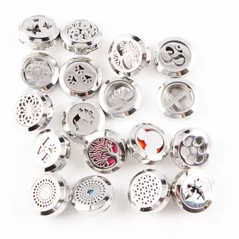 

20mm Crystal Round Magnetic Aromatherapy Diffuser Locket Snap Buttons Essential Oil Perfume 18mm Snap Button Jewelry