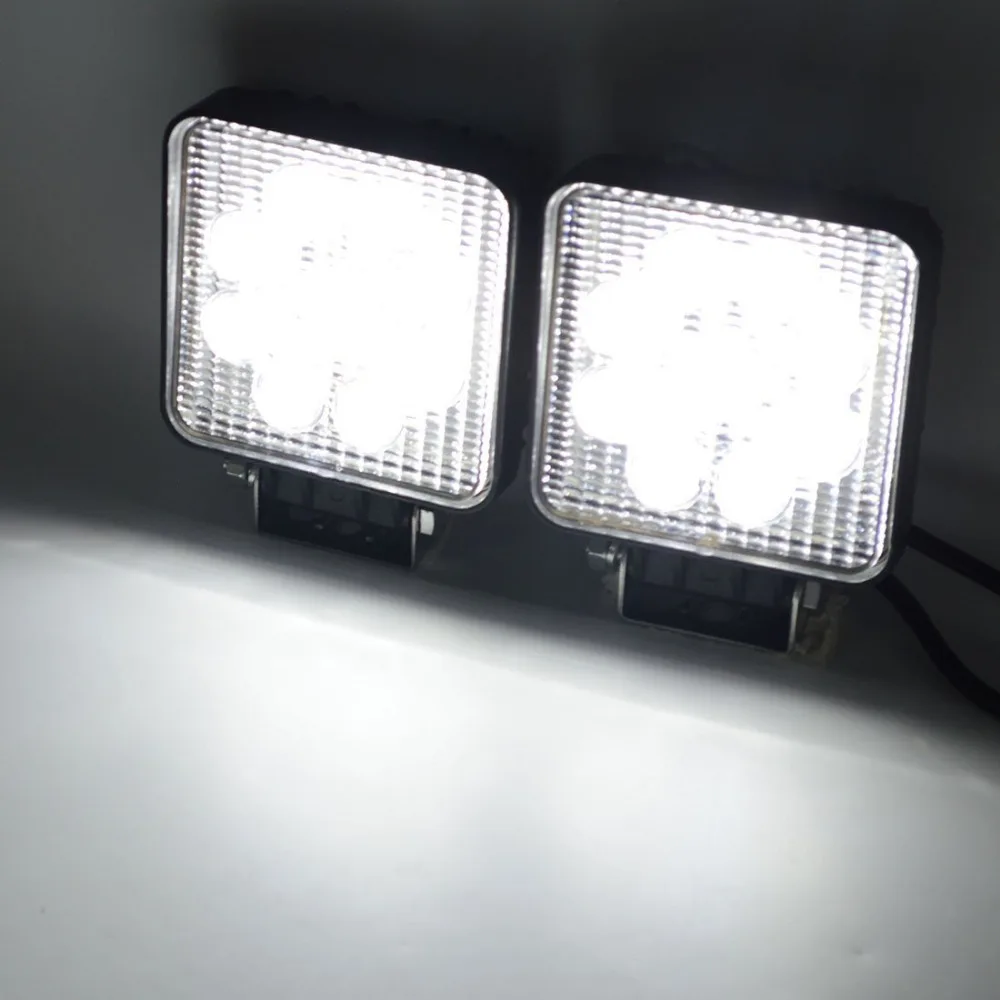 2Pcs 27W LED Led Truck Lights Car Driving Lights Lamp DRL Fog Lamp Car