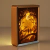 New Product Paper Cut Led Night Light Painting 3D Shadow Box Frame Led Baby Night Light Box Frame ► Photo 3/6