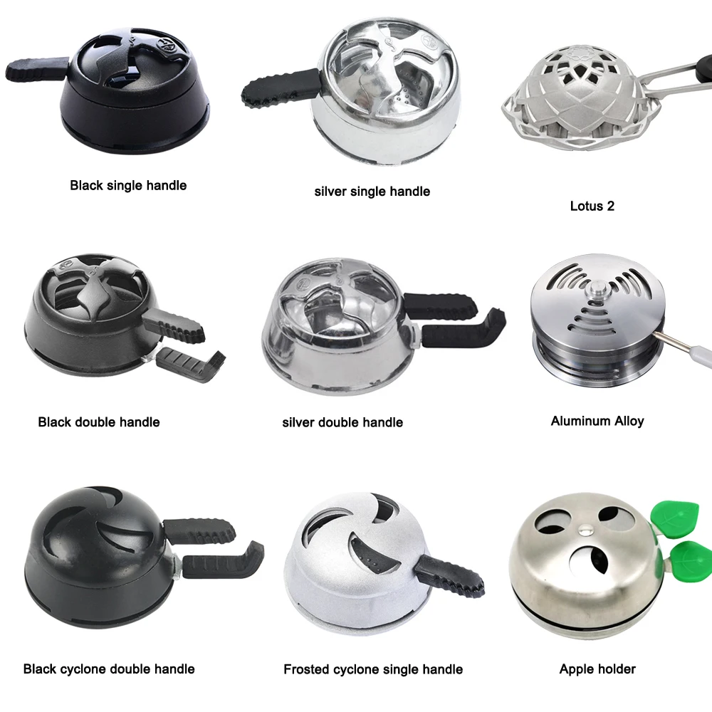 

Wholesales Dropshipping Hookah Kaloud Lotus 2 Bowl Metal Charcoal Holder Nargile Chicha Cachimbas Shisha Heat Management System