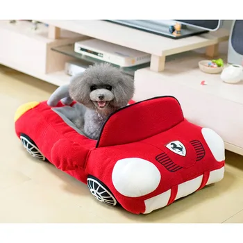 Cool Sports Car Shaped Pet Dog Bed House Chihuahua Yorkie Small Dog Cat House Waterproof Warm Soft Puppy Sofa Kennel 1