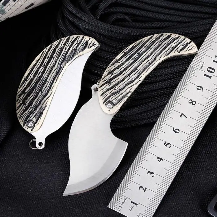 2019 оптовая продажа мини портативные складные ножи из нержавеющей стали с кольцом уличный Спорт Охота рабочие инструменты самозащиты