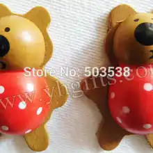 100 шт./партия, коричневая наклейка с медведем, 3.2x4.3cm.Kids игрушки, набор для скрапбукинга, раннего образования DIY. детский сад ремесла. классическая игрушка