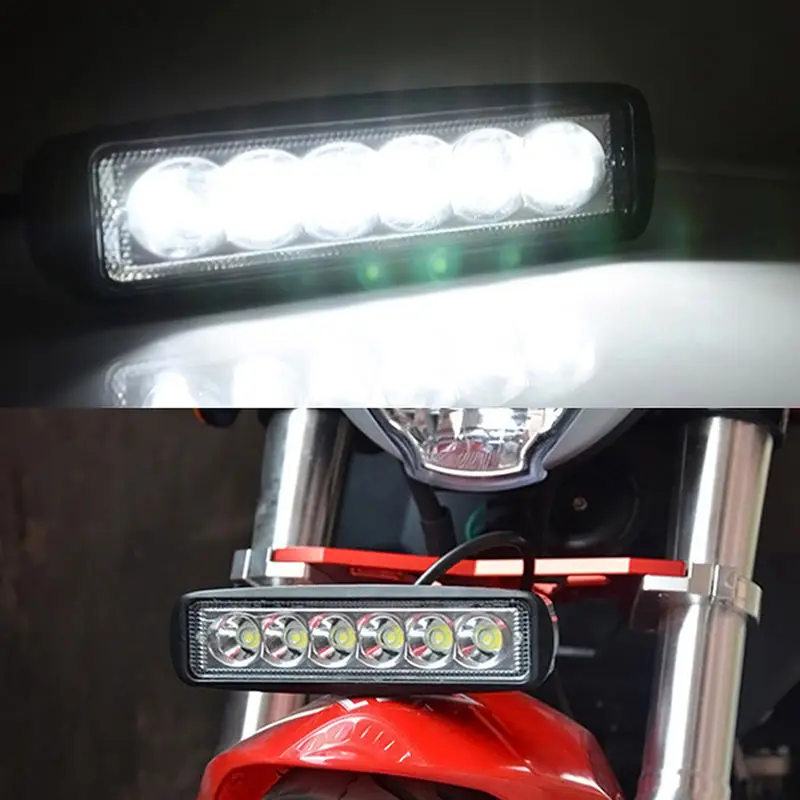 18 Вт прожектор свет работы светодиодный бар вождения противотуманная фара Offroad внедорожник 4WD автомобиль лодка светодиодный рабочий свет для Toyota мотоцикл трактор авто
