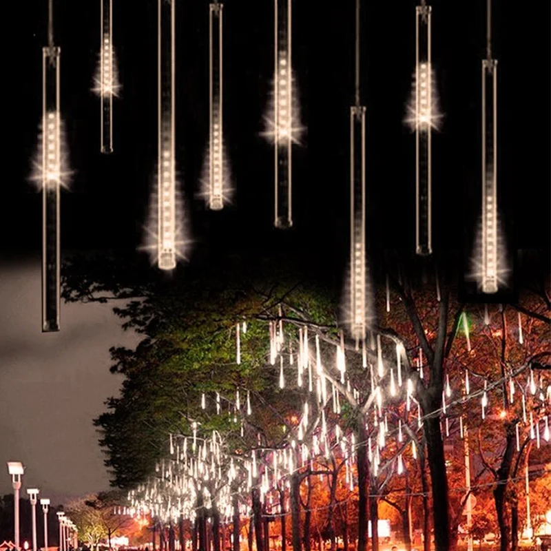 50cm 240led meteor shower rain tube led christmas light wedding meteor shower christmas lights